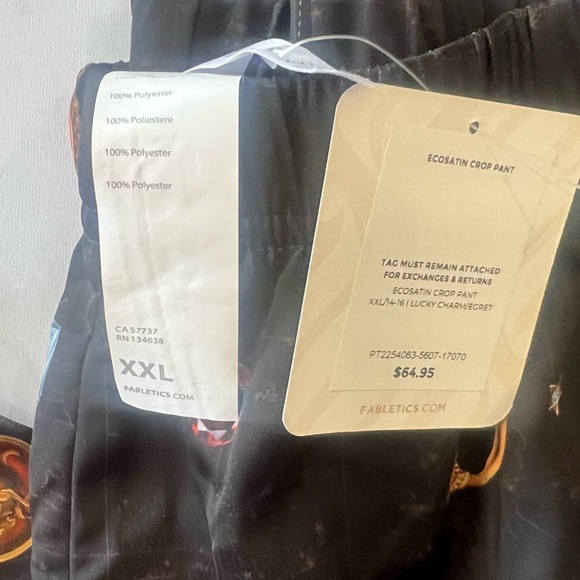 FABLETICS ecosatin crop pants and tank pijama set ✨ - Picture 11 of 12